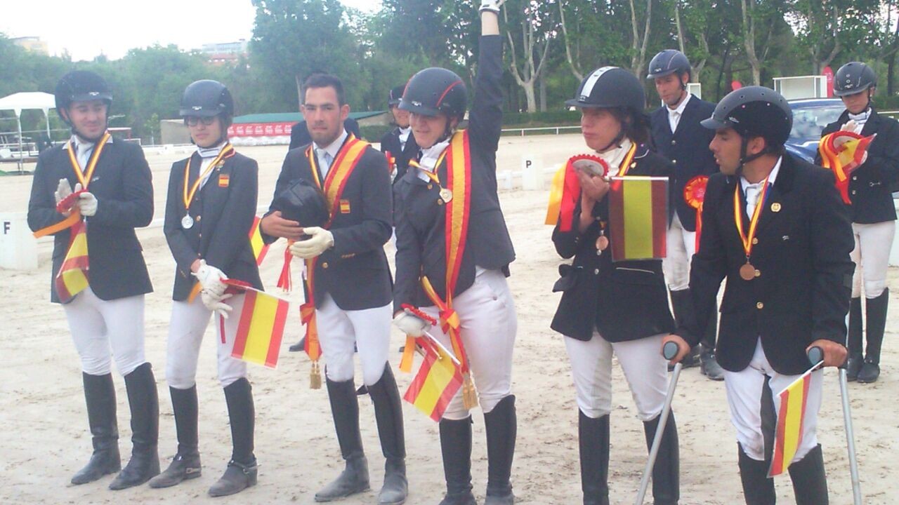 Natalia Quintana y Claudia Lazcoz Campeona y Subcampeona de Espa&ntilde;a en Doma Cl&aacute;sica Paraecuestre